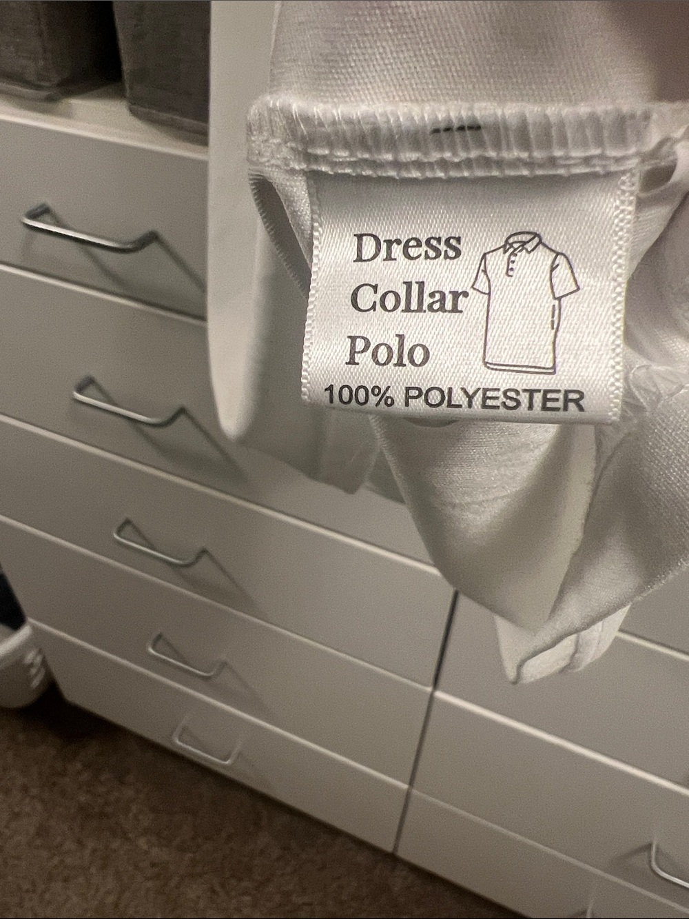 Collars and Co. Men's White Polo Shirt - Picture 8 of 9